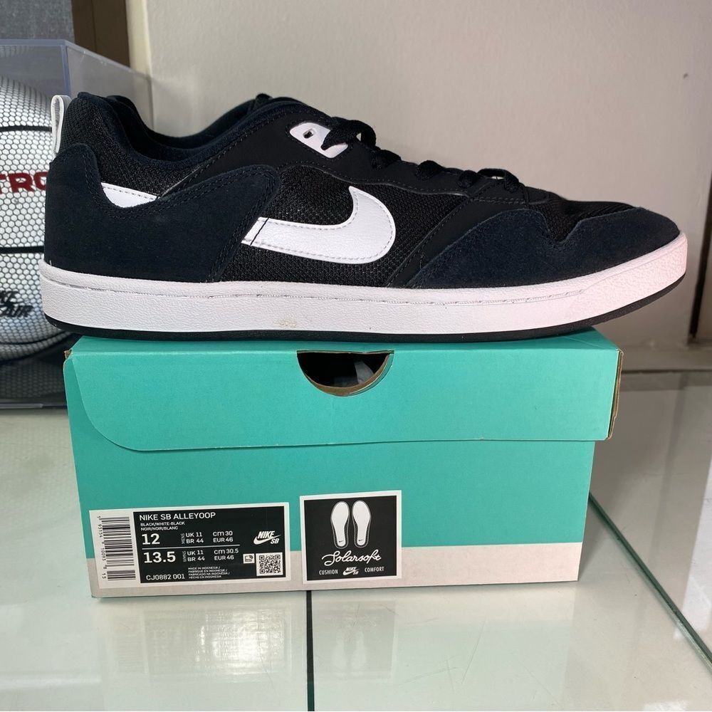 🆕 Nike	Alleyoop SB 'Black White' - Mens 12